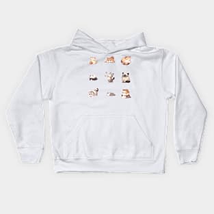 Cute Cats Sticker Pack Kids Hoodie